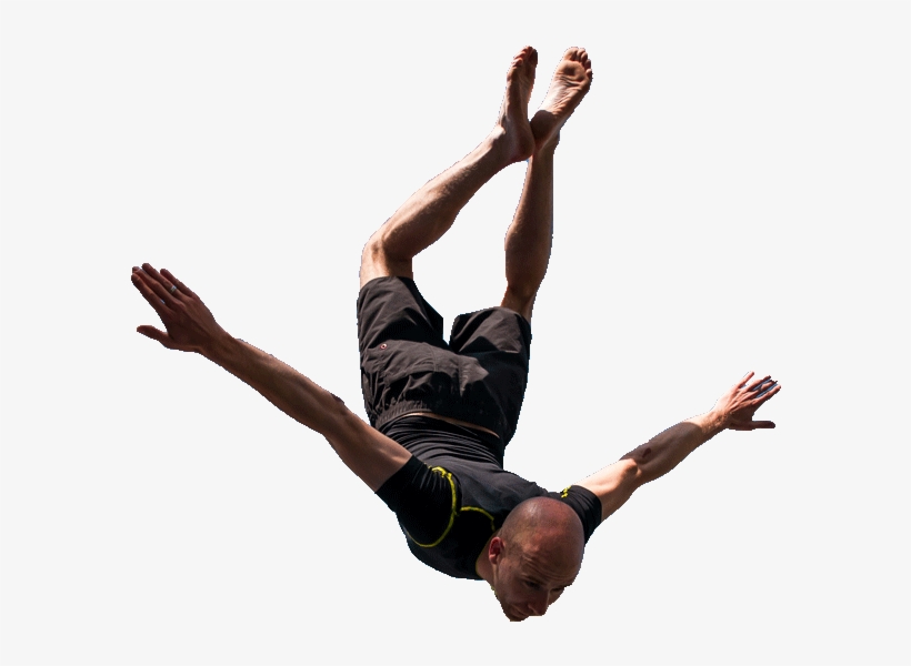 Gravit8 Extreme Trampoline Park - Man Jumping Down Png, transparent png #2058110