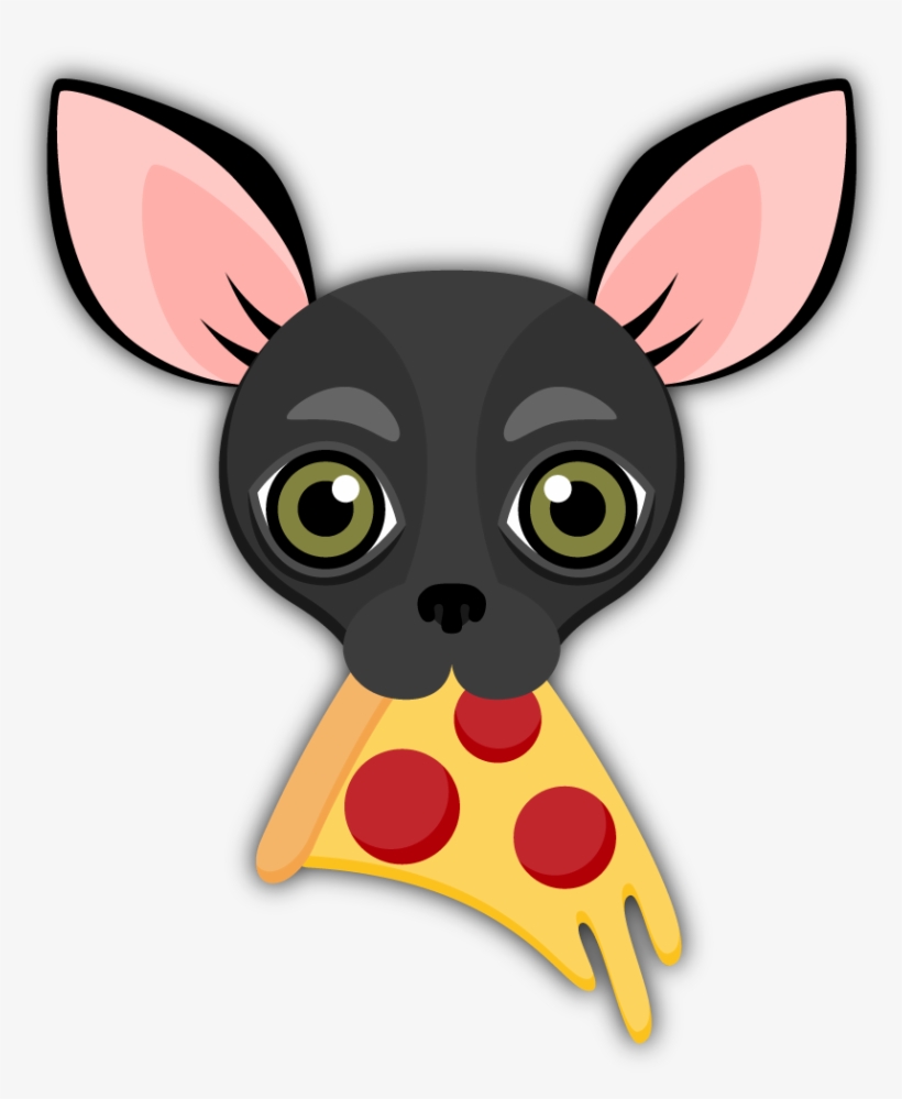 Black Chihuahua Emoji Stickers For Imessage Are You - Dog, transparent png #2058204