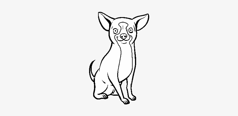 A Chihuahua Dog Coloring Page - Dibujos De Perros Chihuahua, transparent png #2058692