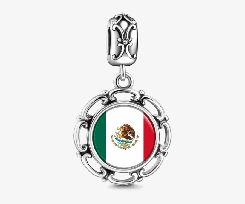 Buckle Down Chrome Oval Auto Emblem - Mexico Flag, transparent png #2058806