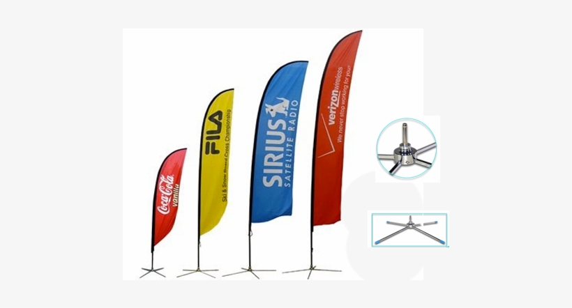 Bandera - 16ft Feather Custom Flag Banners Spike Base Single, transparent png #2058897