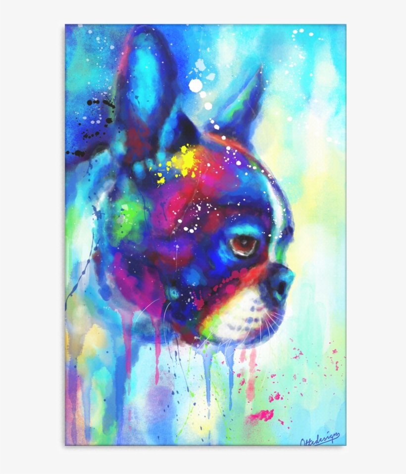 Boston Terrier Canvas 4 D153 - Chihuahua, transparent png #2058922