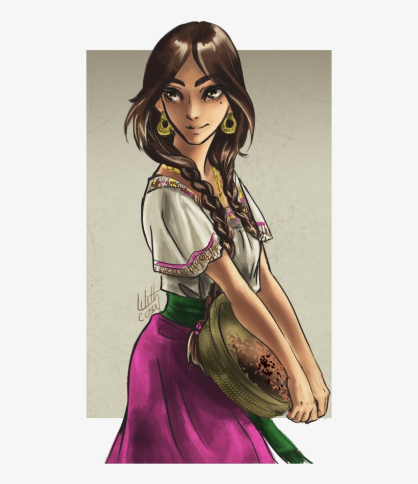 #latin Hetalia #lh - Drawings Of Mexican Girls, transparent png #2058940