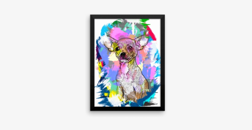Chihuahua Artistic Photo Art Framed Poster - Art, transparent png #2058963