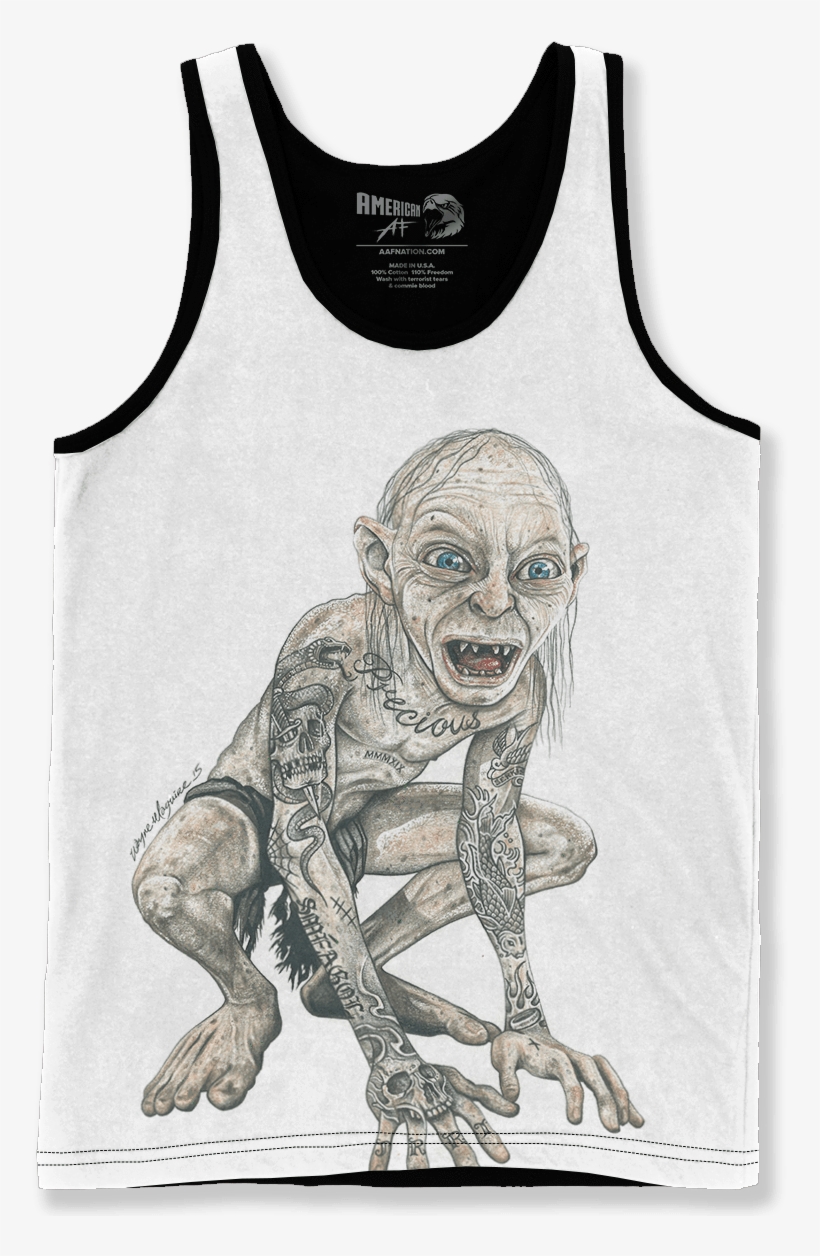 Inked - Gollum - Inked - Gollum - Unisex Tank / Sublimation / L, transparent png #2059240
