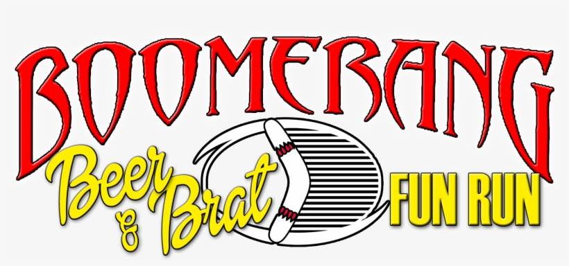 Boomerang Beer & Brat Fun Run 5k Or 1 Mile - Red, transparent png #2059427