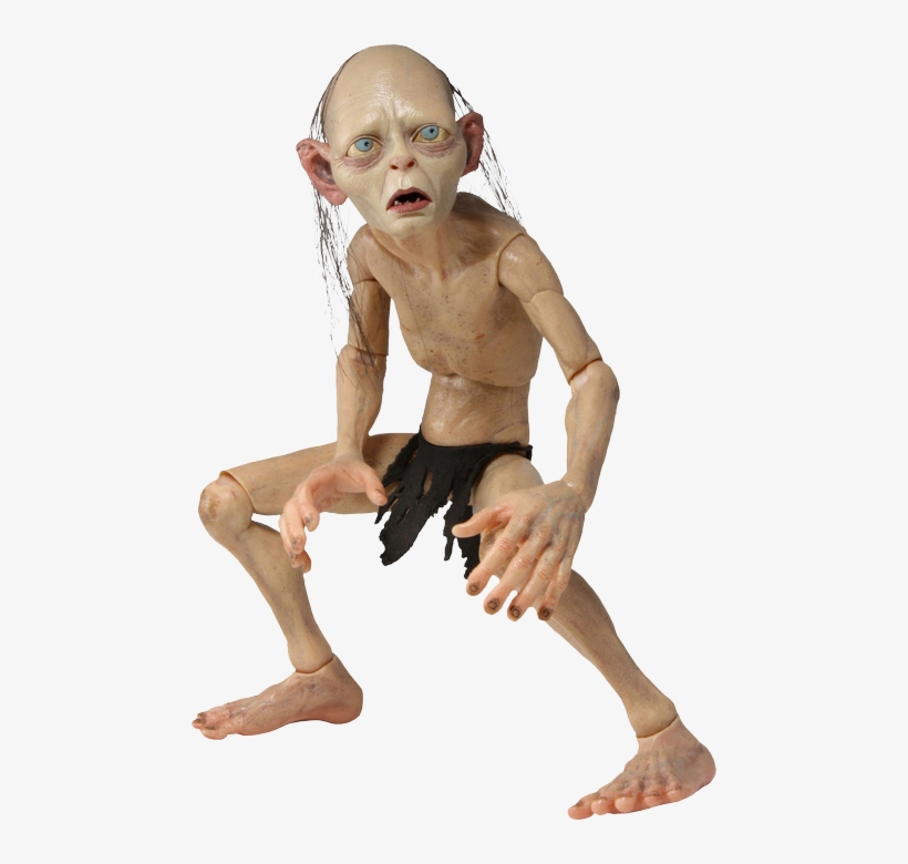 Lord Of The Rings Smeagol Figure - Neca Lord Of The Rings Smeagol Action Figure 1/4 Scale, transparent png #2059510