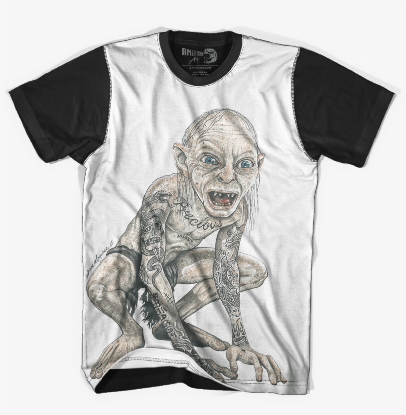 Inked - Gollum Inked - Gollum - Trump Neverending Story Shirt, transparent png #2059514