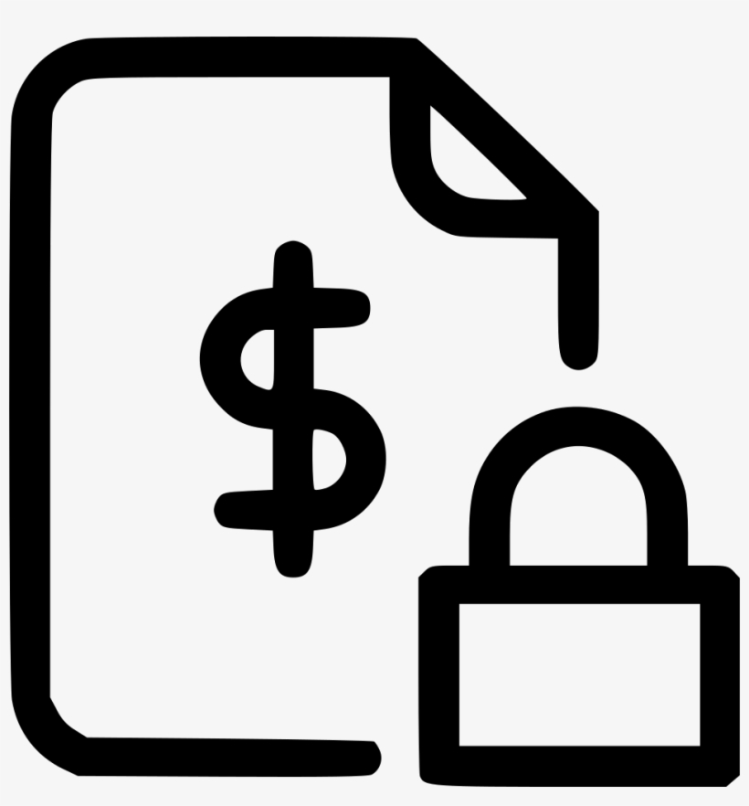 Agreement Document Finance Safe Protected Lock Png - Financial Contract Icon Png, transparent png #2059824