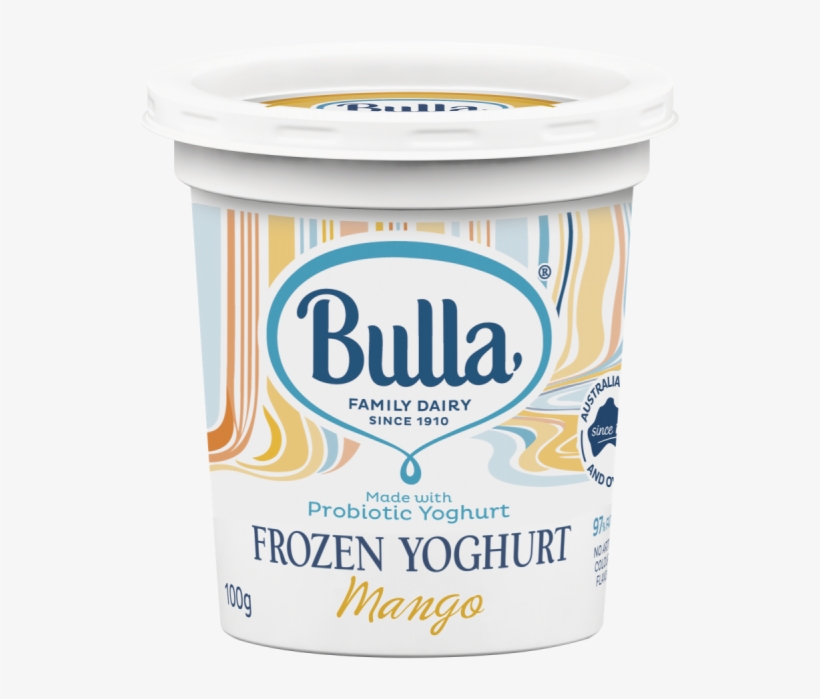 Bulla Frozen Yoghurt Cup Mango 100g - Bulla Greek Style Natural Yogurt, transparent png #2060404