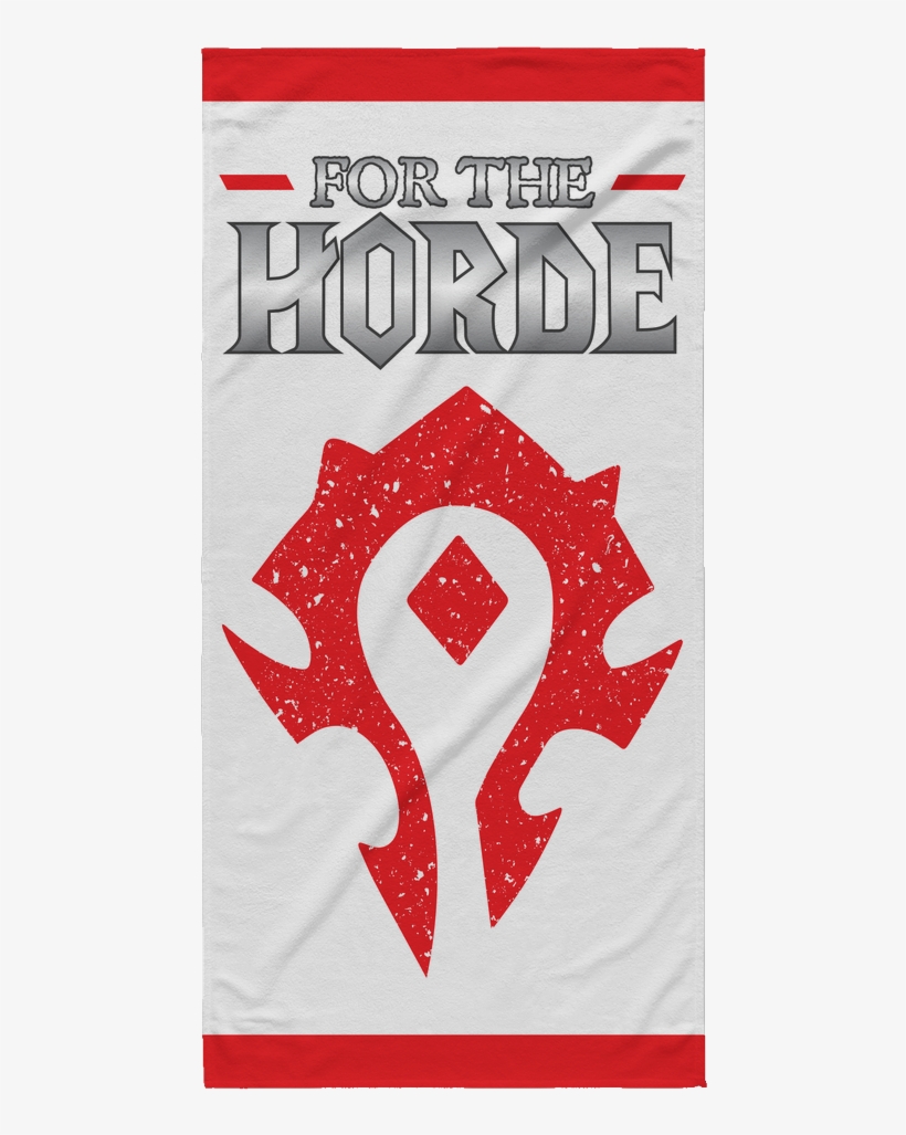 World Of Warcraft "for The Horde" Beach Towel - Horde Symbol, transparent png #2060421