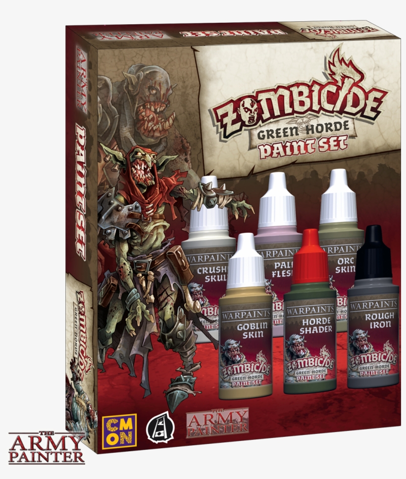 Zombicide Green Horde Paint Set - Zombicide Green Horde Peint, transparent png #2060489