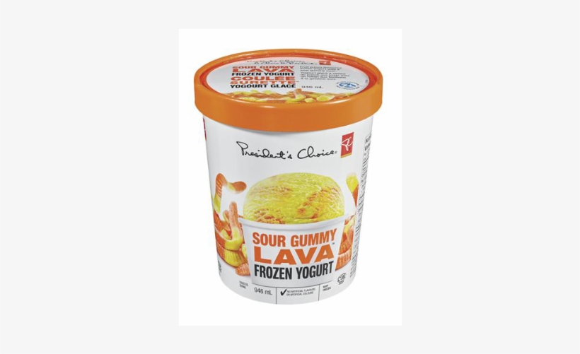 Pc Sour Gummy Lava Frozen Yogurt - President's Choice Frozen Yogurt, transparent png #2060548