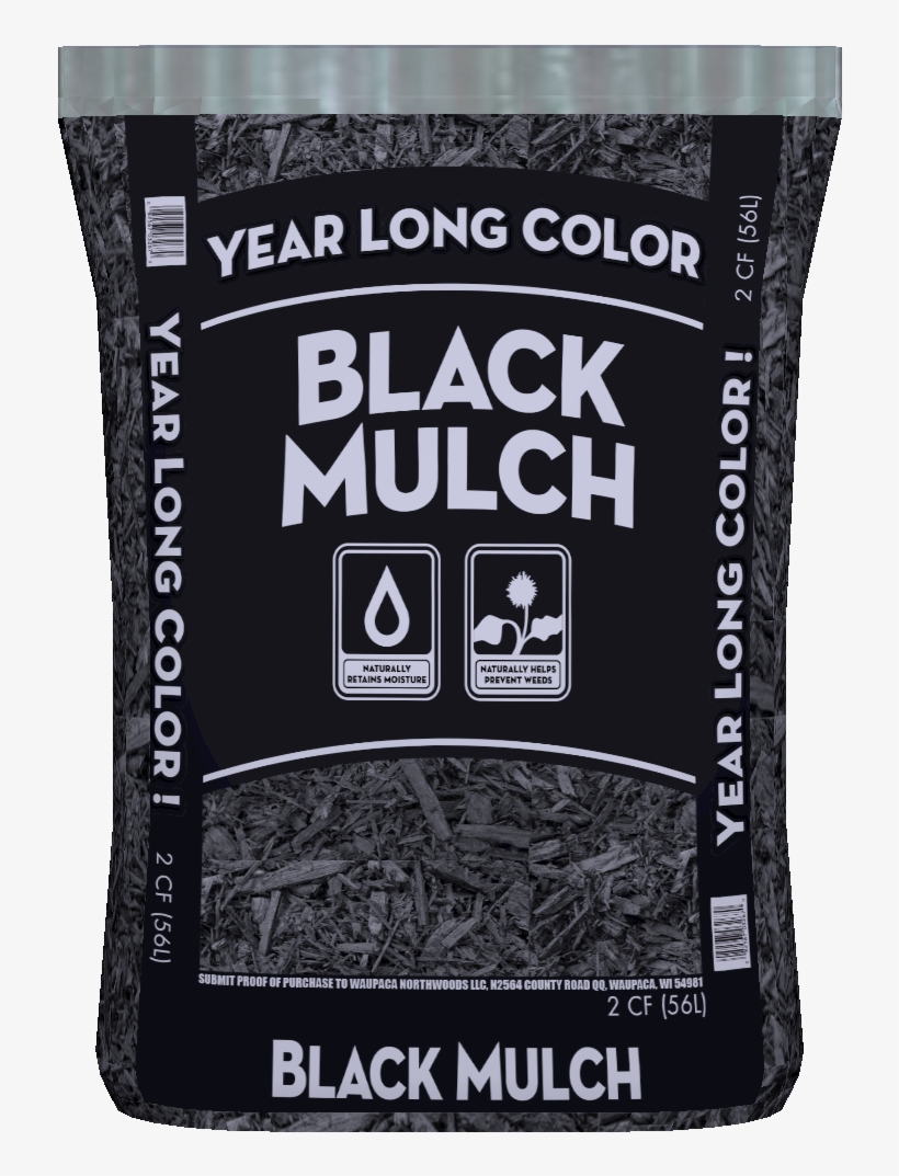 Greensmix Year Long Black Mulch - Sims Bark Co 8508 Year-long Black Mulch, transparent png #2060958