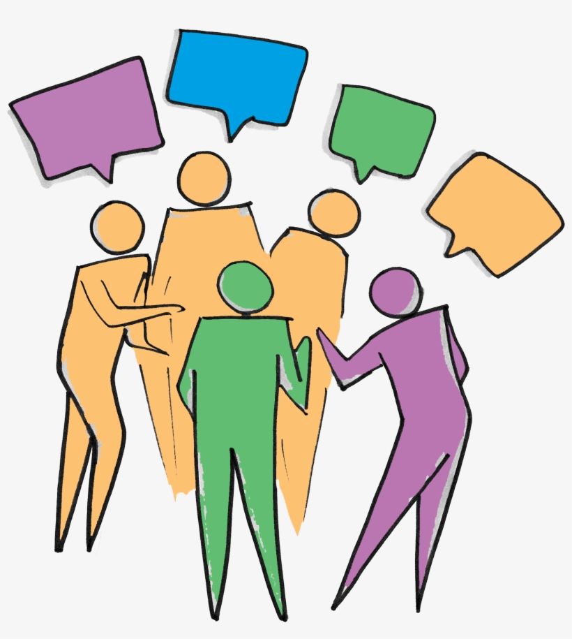 Diversity Clipart Group Debate - Group Of People Talking Clipart, transparent png #2061109