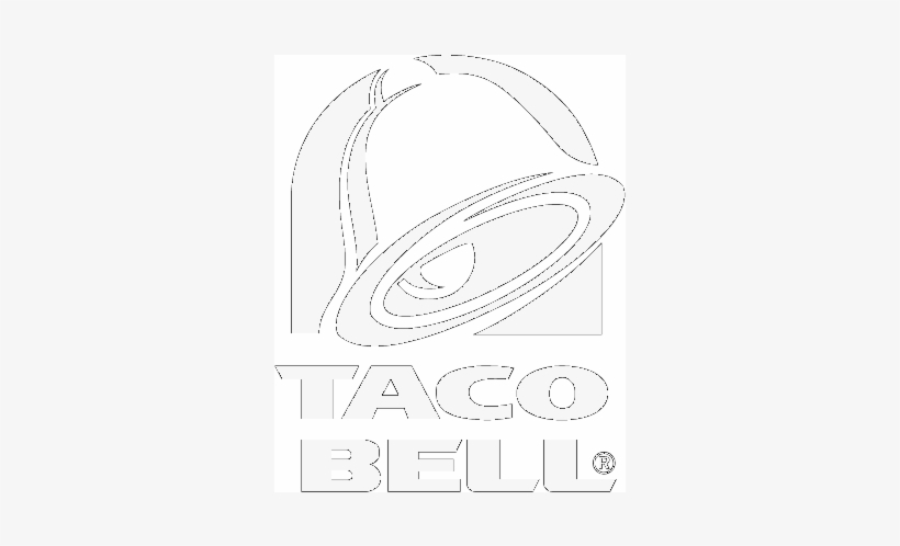 Taco Bell - Taco Bell Logo Black And White, transparent png #2061217