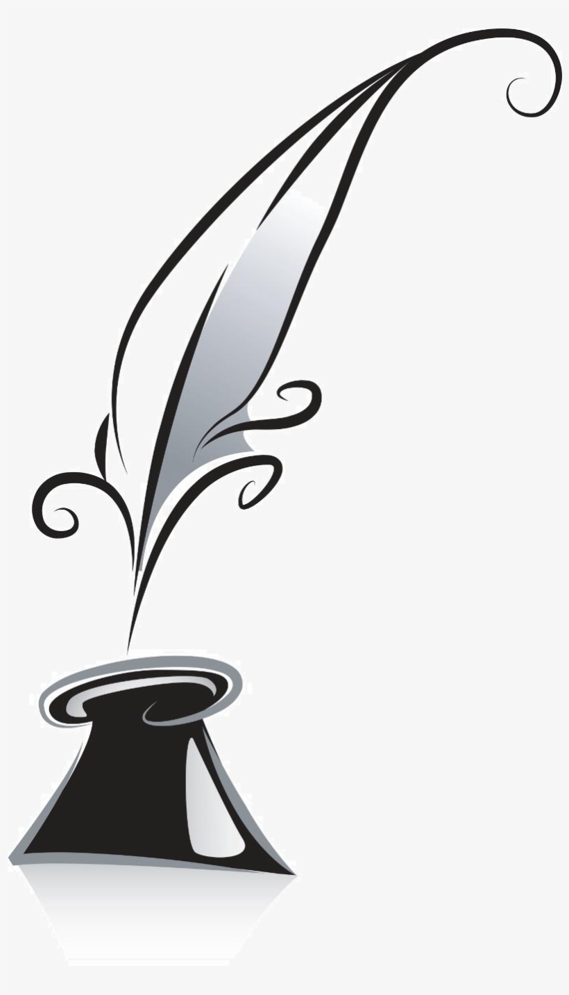 Banner Freeuse Poetry Clipart Feather - Poetry Pen Png, transparent png #2062099