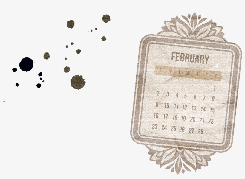 Calendario Vintage Febrero - Calendario Agosto 2015 Vintage, transparent png #2062431