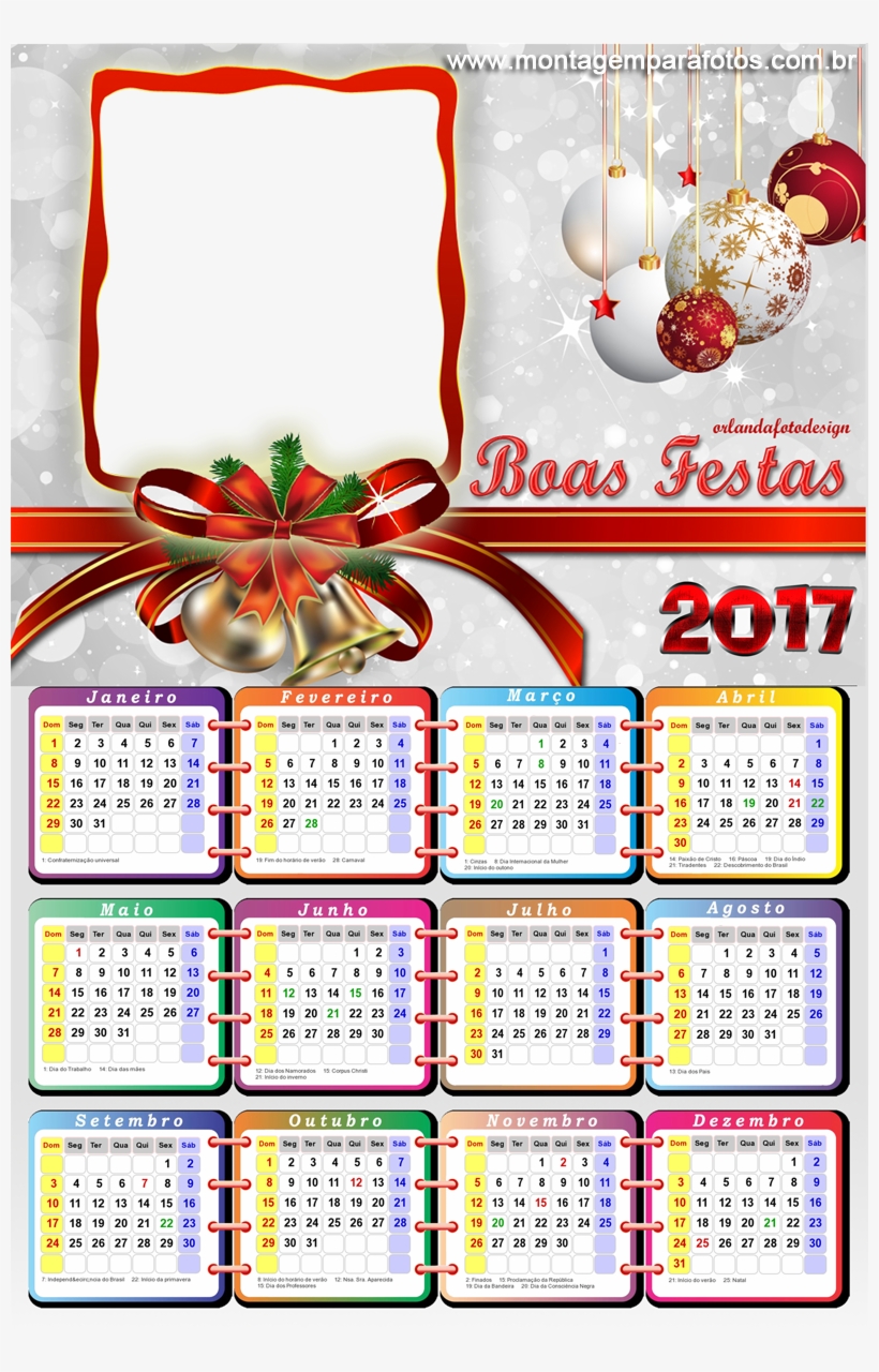 Calendã¡rio Boas Festas 2017 - Merry Christmas Advance Wishes, transparent png #2062458