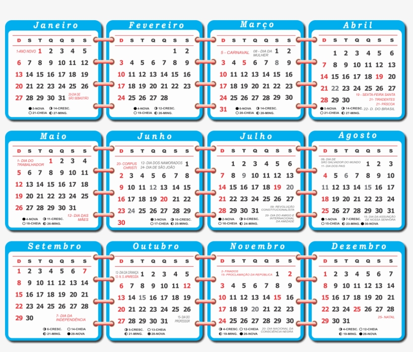 Base Calendã¡rio 2019 Azul - Calendário 2019 Com Feriados, transparent png #2062684