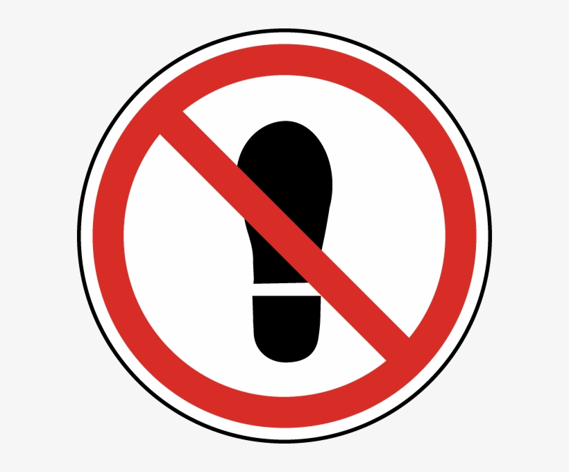 Do Not Step Label - Do Not Step Sign, transparent png #2063083