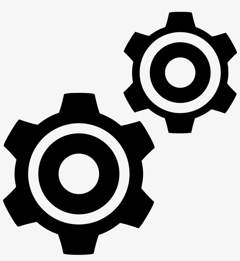 In This Icon There Are Two Cogs Aligned Diagonally - Services Icon, transparent png #2063348