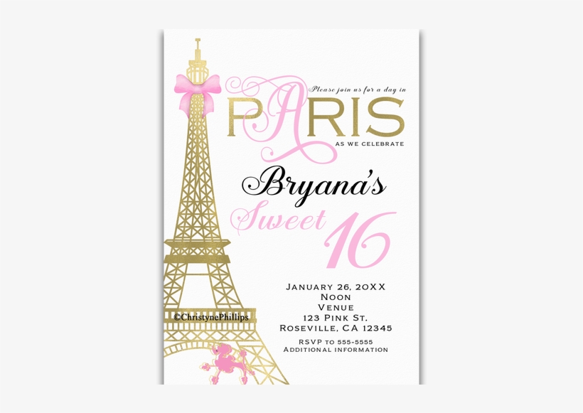 paris pink gold elegant
