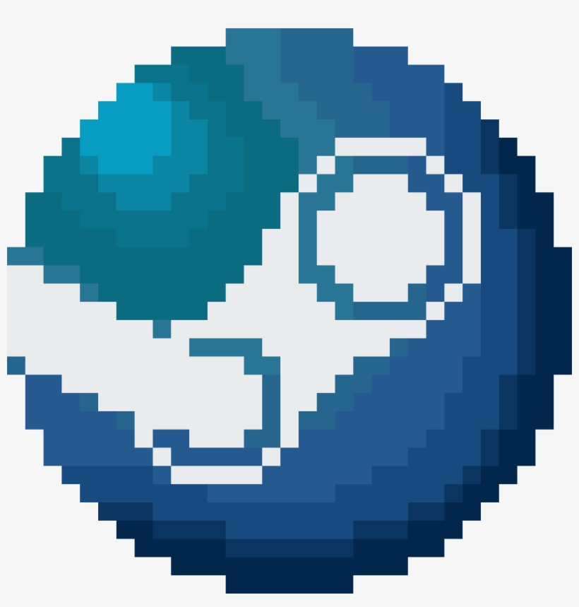 Steam Pixelart Icon - Steam Logo Pixel Art, transparent png #2064487