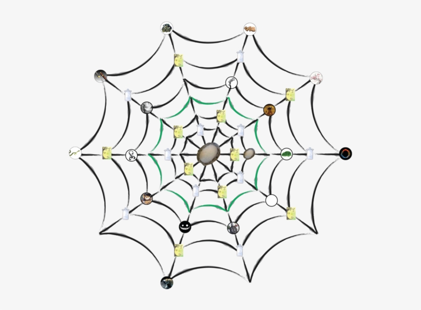 File - Spiderweb - Dragon - Clip Art, transparent png #2064602