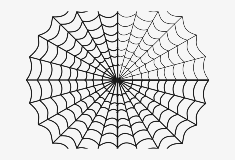 Drawn Spider Web Circle - Spider Web Charlottes Web, transparent png #2064740