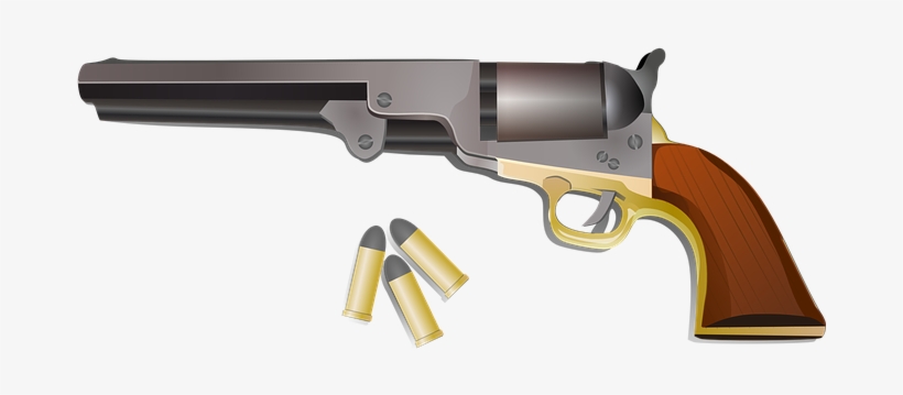 Cartridge Gun Peacemaker Pistol Revolver W - Armas De Proyectil Multiple, transparent png #2065055