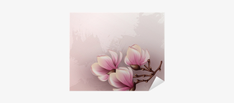 Magnolia Branch Watercolor Illustration Poster • Pixers® - Magnolia Fiore Disegni Tatuaggi, transparent png #2065297