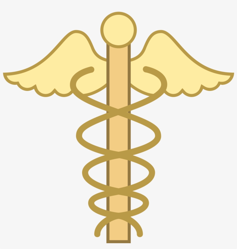 In The Center Is A Straight Staff With A Round Head - Кадуцей Png, transparent png #2065443