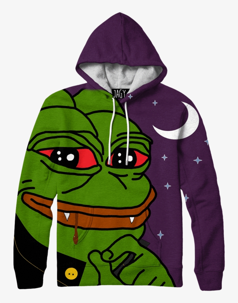 Hoodies Vampire Pepe Png Hood Pepe America - Hoodie Matrix, transparent png #2065723