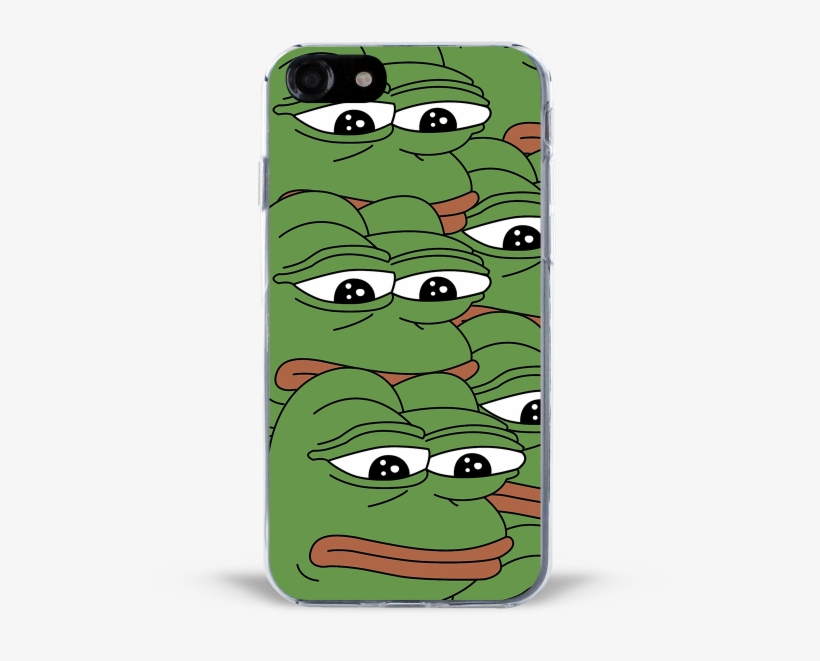 Iphone 7 Sad Pepe Pattern Case - Iphone, transparent png #2065739