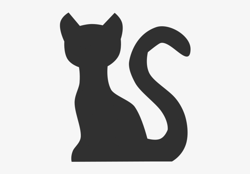 Cat Icon Black White Png, transparent png #2066531