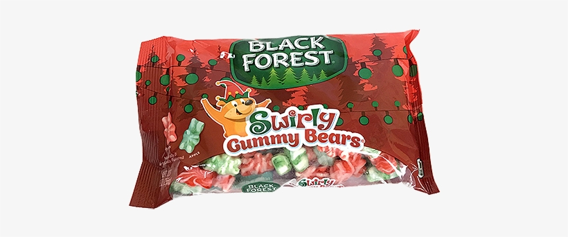 Black Forest Red & Green Swirly Gummy Bears - Black Forest Fruit Medley Fruit Snack - 2 Lb., transparent png #2066555