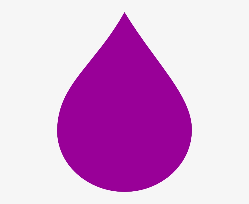 Teardrop Dark Purple Clip Art At Clker - Purple Teardrop Png, transparent png #2067188