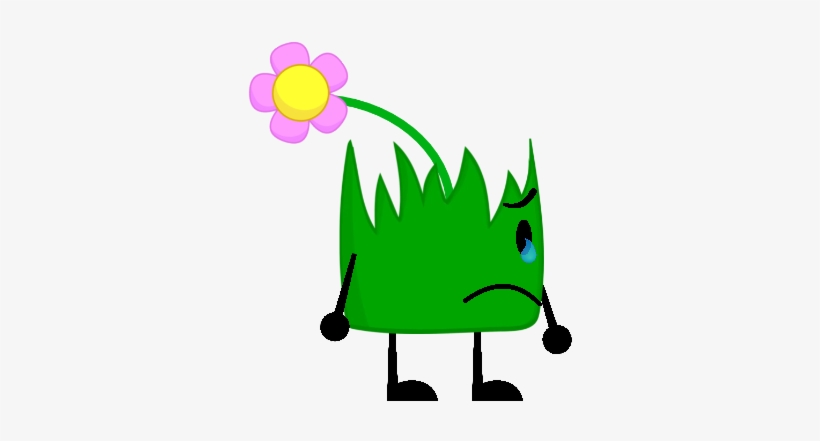 Flower Grassy Sad With Tear - Bfdi Flower Grassy, transparent png #2067191