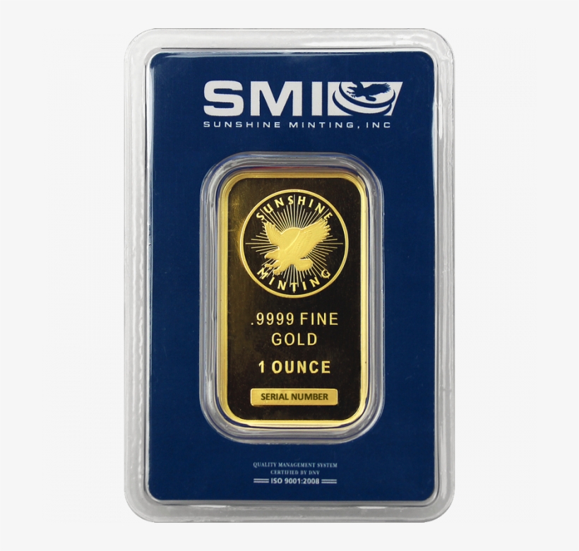 1 Oz Sunshine Gold Bar - 5 Gram Sunshine Mint Gold, transparent png #2067802