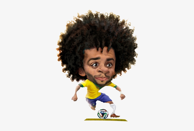 Real Madrid By Lourdes - Brazil Football Player Cartoon, transparent png #2069293