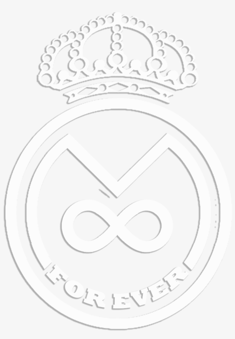 Real Madrid For Ever White Logo 2016 By A8wassel - Circle, transparent png #2069294