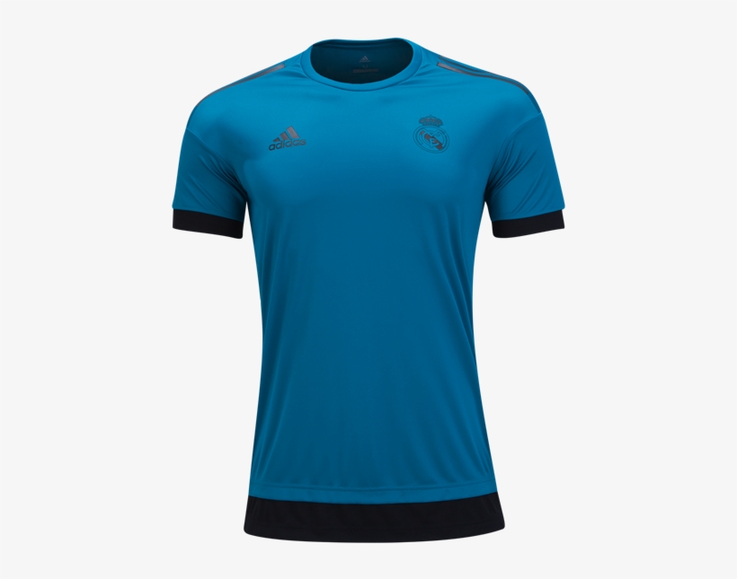 Adidas Real Madrid European Training Jersey 17/18 - T-shirt, transparent png #2069295