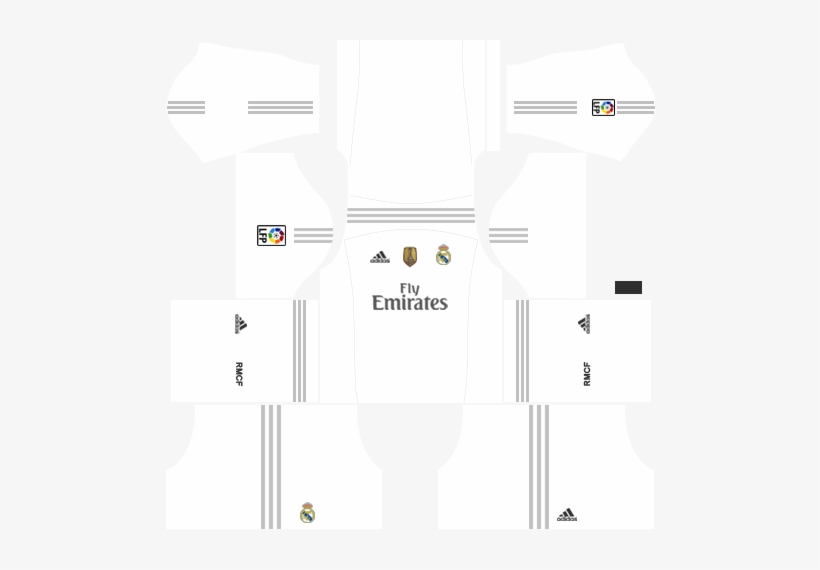 Real Madrid Kits 2015/2016 Dream League Soccer - Kits Dream League Soccer 2018 Santos, transparent png #2069540