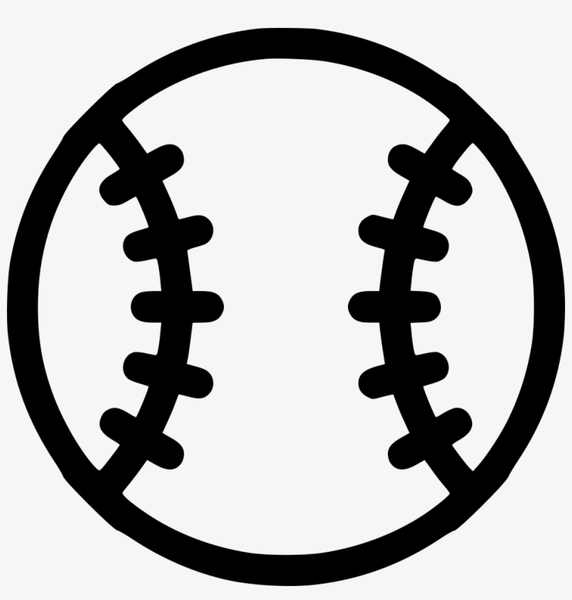 Ball Baseball Comments - Baseball Icon Black And White, transparent png #2069913