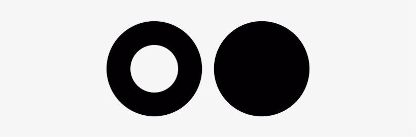 Flickr Logo Vector - Logo With Only Circles, transparent png #2071038