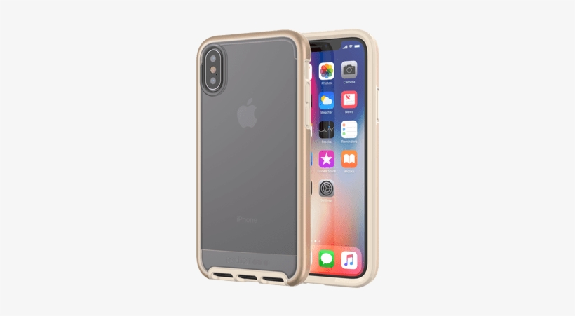 Front And Back - Rose Gold Tech 21 Case Iphone X, transparent png #2071178