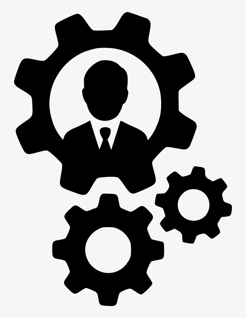 Gears Support Cogs Man Profilesettings Comments - Participation Request, transparent png #2071800