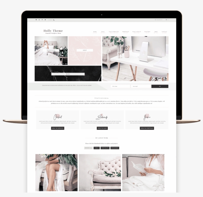 Holly Portfolio And Ecommerce Genesis Child Theme - E-commerce, transparent png #2072215