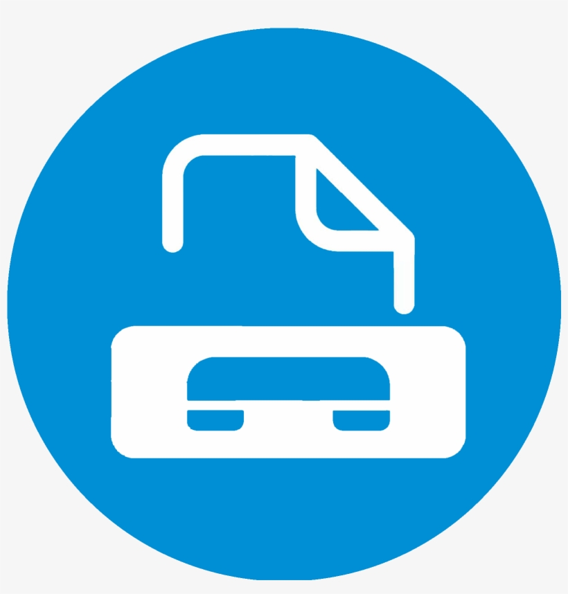 Fax - Blue Fax Icon Png, transparent png #2073001